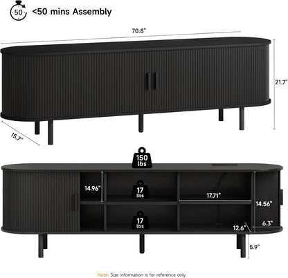 Entertainment Center with Power Outlet for TVs up to 60/70"