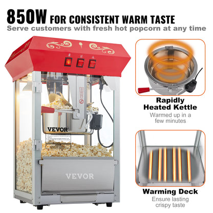 Commercial Popper Machine  Automatic Corn Cookware with Scoop Spoon