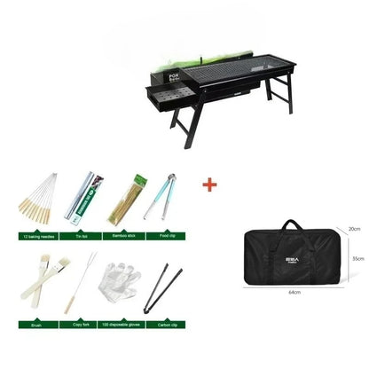 New Large BBQ Barbecue Folding Grill