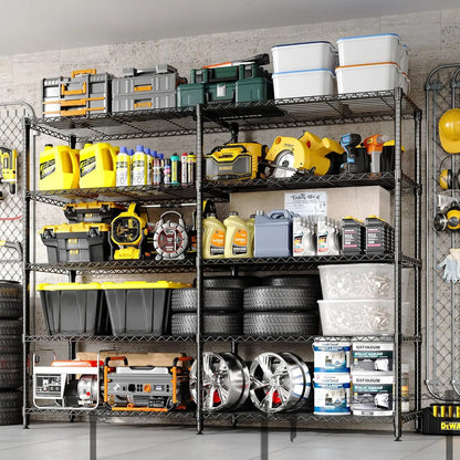 Commercial grade Heavy Duty Metal Shelving 4/5 Tiers  Adjustable Organization  for Pantry, Kitchen or Garage
