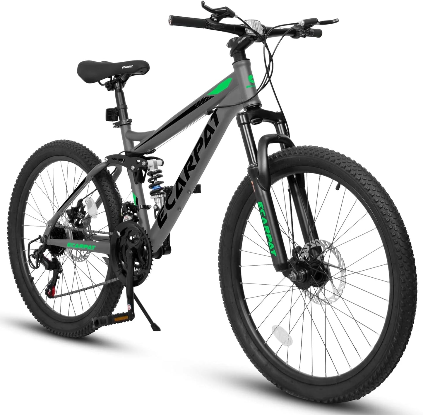 Dual Full Suspension Mountain Bike 24/26/27.5 Inch, Mens Women  21-Speed Disc Bicycles