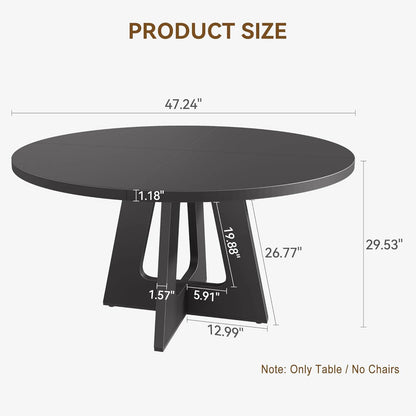 Round Farmhouse Kitchen Dining Table