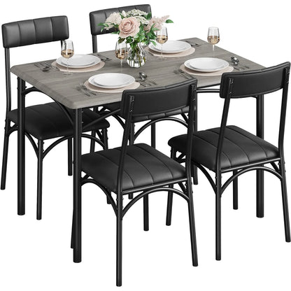 Modern 5 Piece Dining Room Table Set for Apartment,Home, Studio