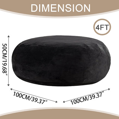 Adult beanbag chair with padded beanbag inside, memory foam chair, soft flannel washable cover, ideal reading seat for bedrooms and dorms.