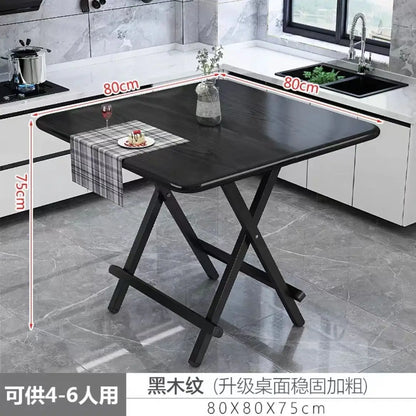 Installation-free folding table