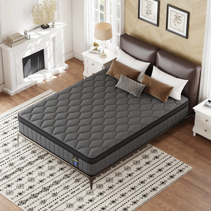 12"14"Twin Full Queen King Mattress Gel Memory Foam Hybrid Mattress Back Pain Relief Feel Pocket Spring Hydird Mattress In A Box