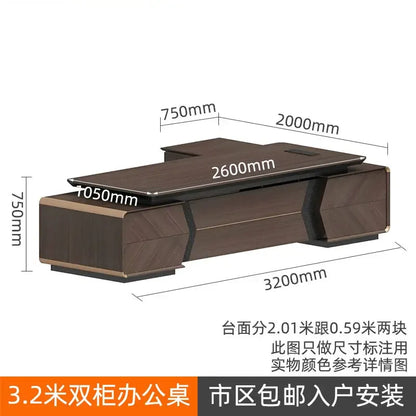 In Stock Standing Office Desk Executive Boss Minimalist High Quality Office Desk Modern European Escritorio Oficina Furniture