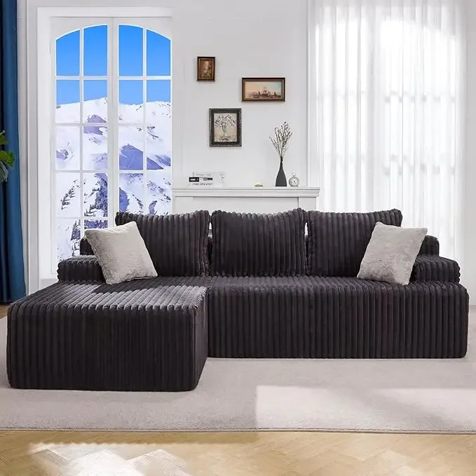 L-Shape Memory Foam  Living Room Furniture Set