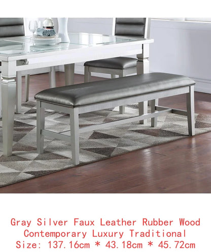 Formal 1pc Dining Table with 2 Leaves,