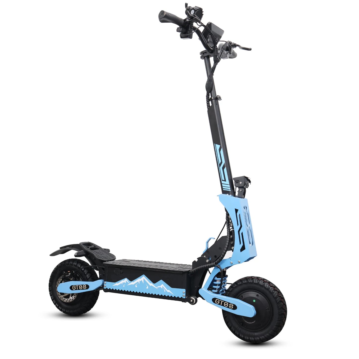 Dual Motor Electric Folding Scooter  Top Speed 46MPH,60V27AH, 11-inch Off-Road Tires
