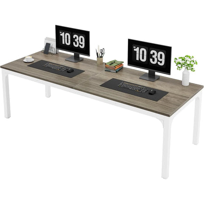 78.7 Inches Extra Long Computer Desk 2 Person Desk,, Work station for Home Office