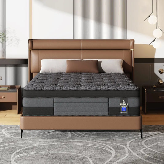 12/14inch Memory Foam Pocket Spring Mattress Suitable for Home Bedrooms and Hotels