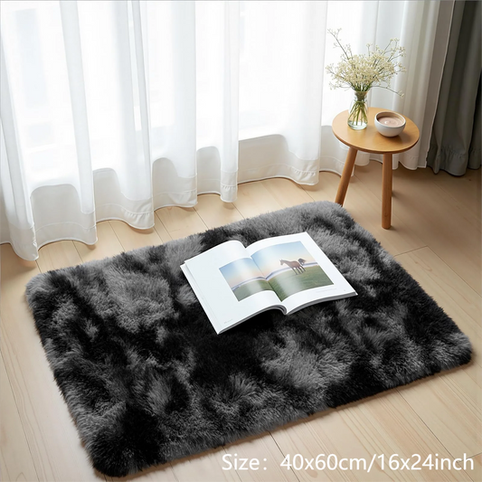 Soft Fluffy Home Mat-Dye Plush Carpet