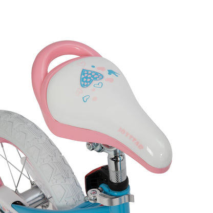 Colorful Girls Bike with Basket & Training Wheels 4 sizes 12 14 16 18
