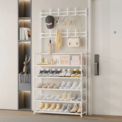 Shoe storage racks,  portable reinforced 5-tier hat racks with shelves