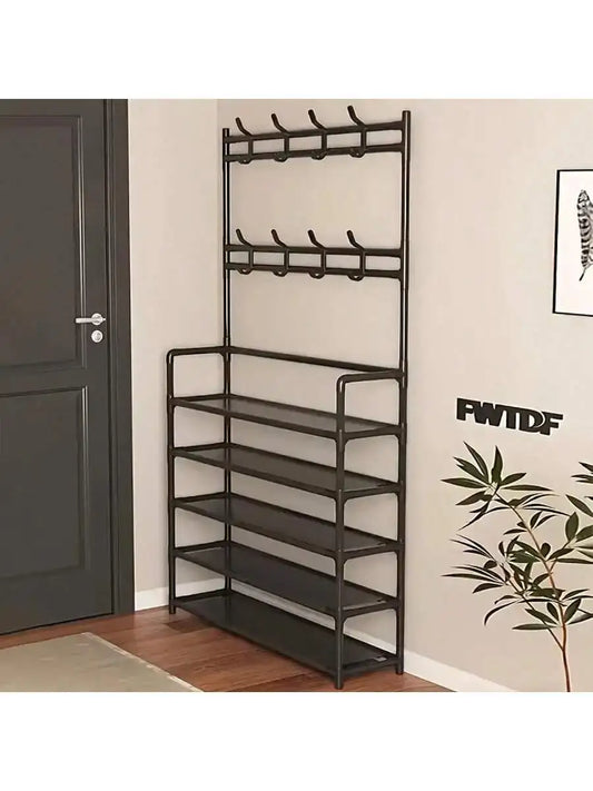 Shoe storage racks,  portable reinforced 5-tier hat racks with shelves